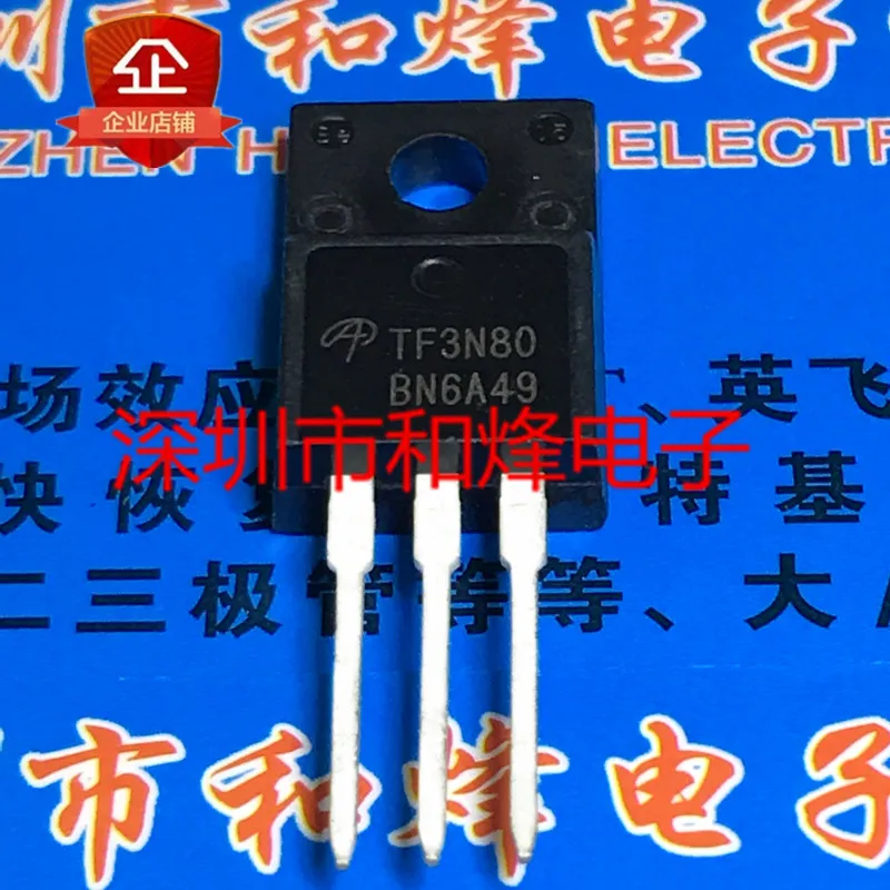 

5 шт.-10 шт. TF3N80 AOTF3N80 TO-220F 800V 3A Новый и оригинальный в наличии