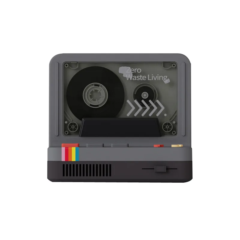 

Retro Bluetooth Speaker Portable Tape Speaker Mini High Quality Loud Volume 12 Hours Battery Life Stereo Smart Light with Light