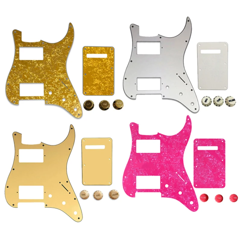 

1SET Quality Electric Guitar Pickguard Scratch Plate HH PAF Humbucker Coil For USA\ Mexico Fd Strat Guitar Parts