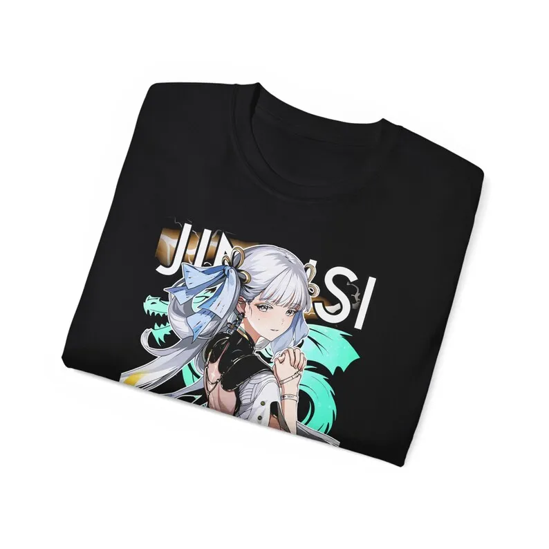 Wuthering волны Jinhsi рубашка футболка веер унисекс Ультра хлопок Футболка