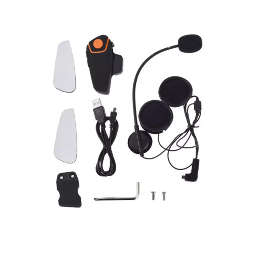 Bluetooth Motorcycle Helmet Headset Intercom Communication Headphone  Universal Wireless Interphone To 2 or 3 Riders