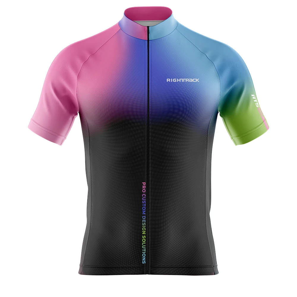 

New Gradient Colors Cycling Jersey Unisex Short Sleeve Breathable Sports Clothing Righttrack Cycl Apparel
