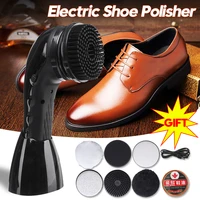 electric shoe polisher portable hand held automatic shoe polisher leather brush care device cleaning tool battery power supply
