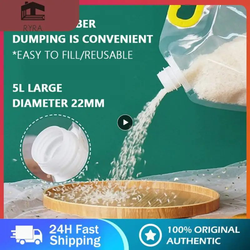 Transparent Grain Storage Bag Cereal Sealing Bag Drinking Ba