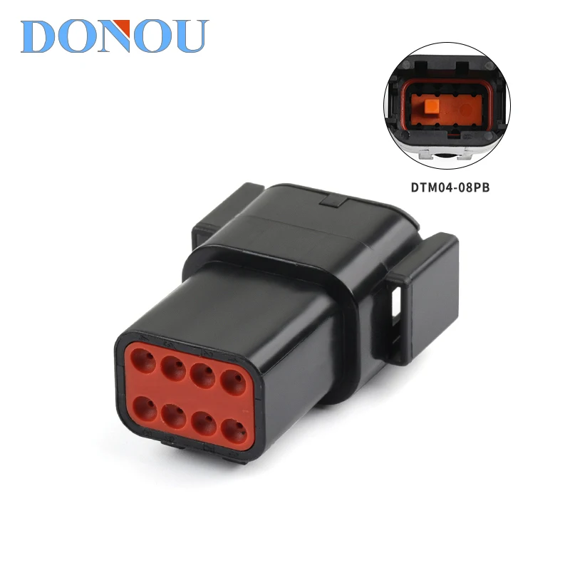 

Водонепроницаемый разъем с 8 отверстиями, внешний черный быстрый проводной штекер немецкого типа