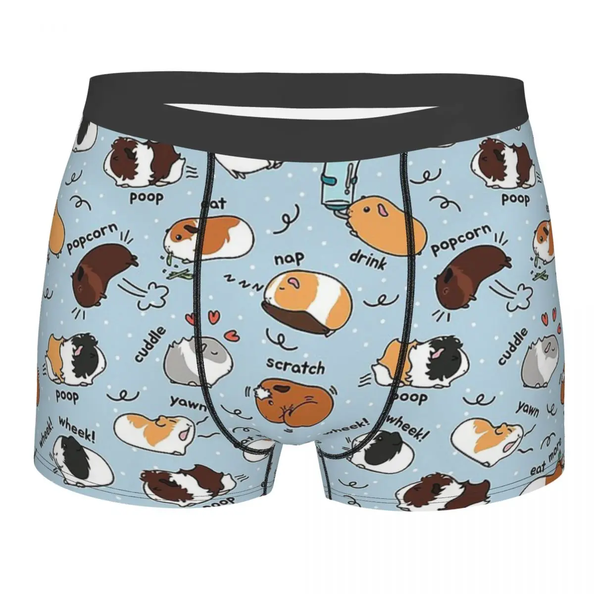 

Guinea Pig Cavia Porcellus Animal Daily To Do List Blue Background Underpants Panties Man Underwear Shorts Boxer Briefs