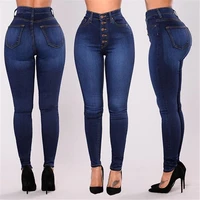 woman high waist slim jeans skinny lifting hip mom jeans large size full length pants s 2xl casual clothes