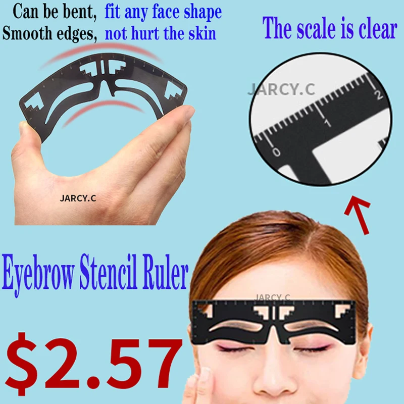 Трафарет для бровей микроблейдинг макияж многоразовый трафарет перманентного