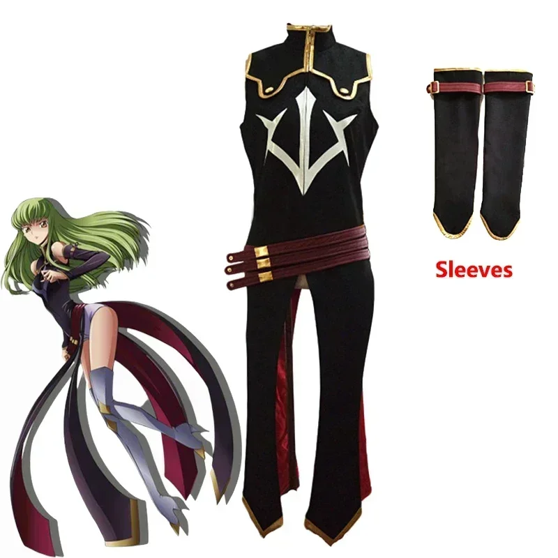 Аниме Code Geass Queen CC Косплей Костюм Хэллоуин Карнавал Ведьма Черная Униформа