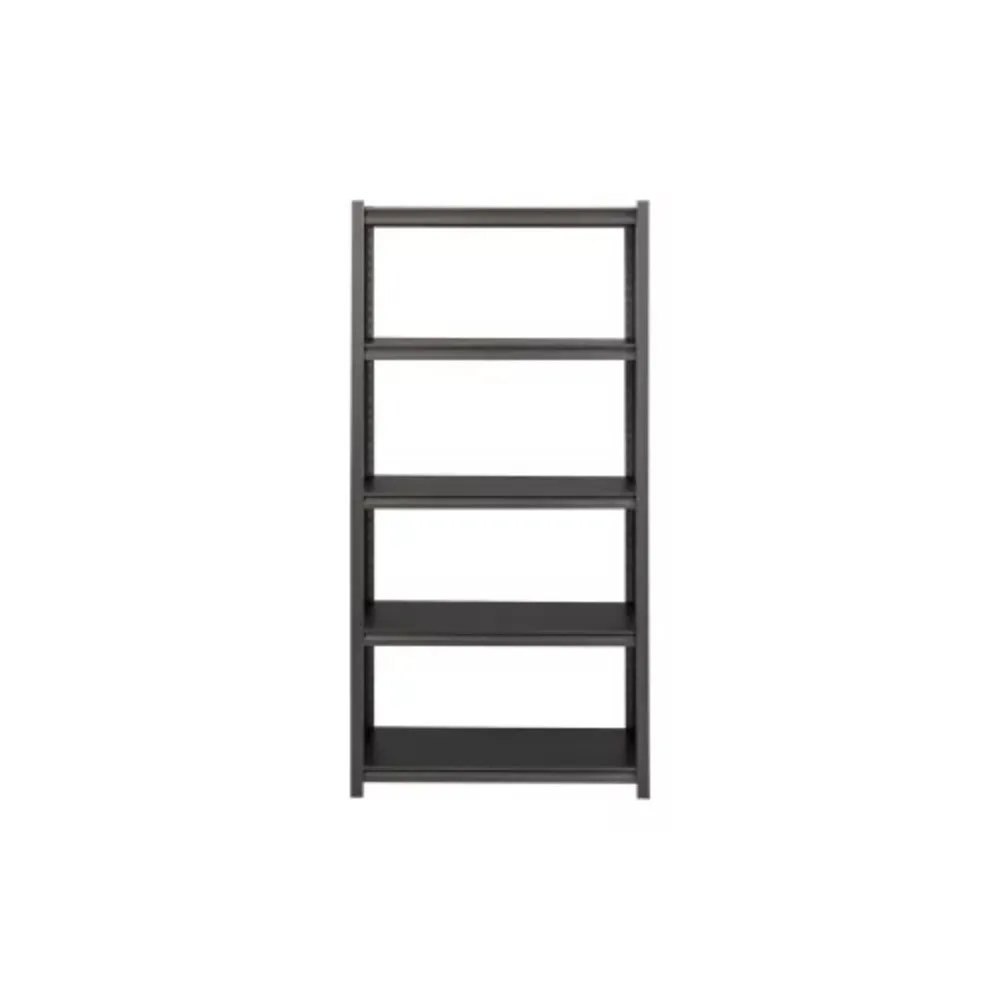

3,200 lb Capacity Riveted Steel Shelving, 1 Each, Black Storage Organize
