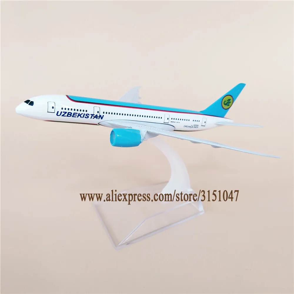

16cm Air UZBEKISTAN B787 Boeing 787 Airways Airlines Metal Alloy Airplane Model Plane Diecast Aircraft