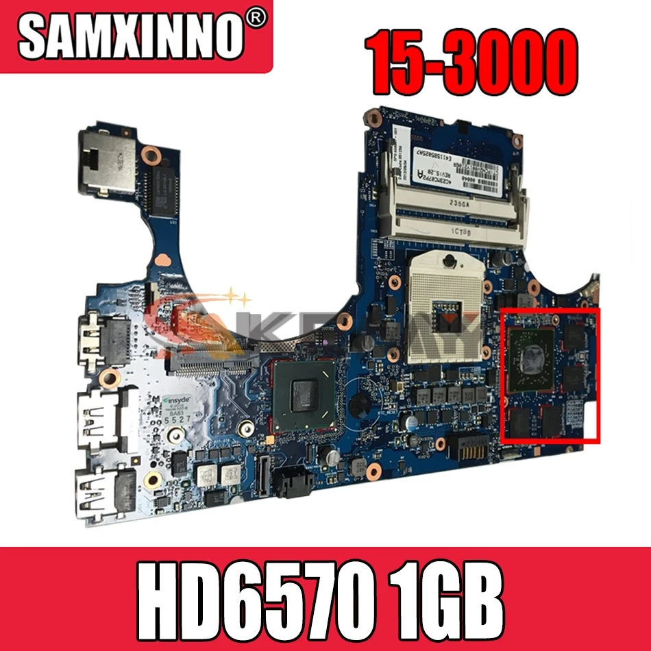 

AKemy668847-001 Laptop motherboard for HP ENVY 15 15-3000 HM65 HD6570 1GB DDR3 Main board WORKS