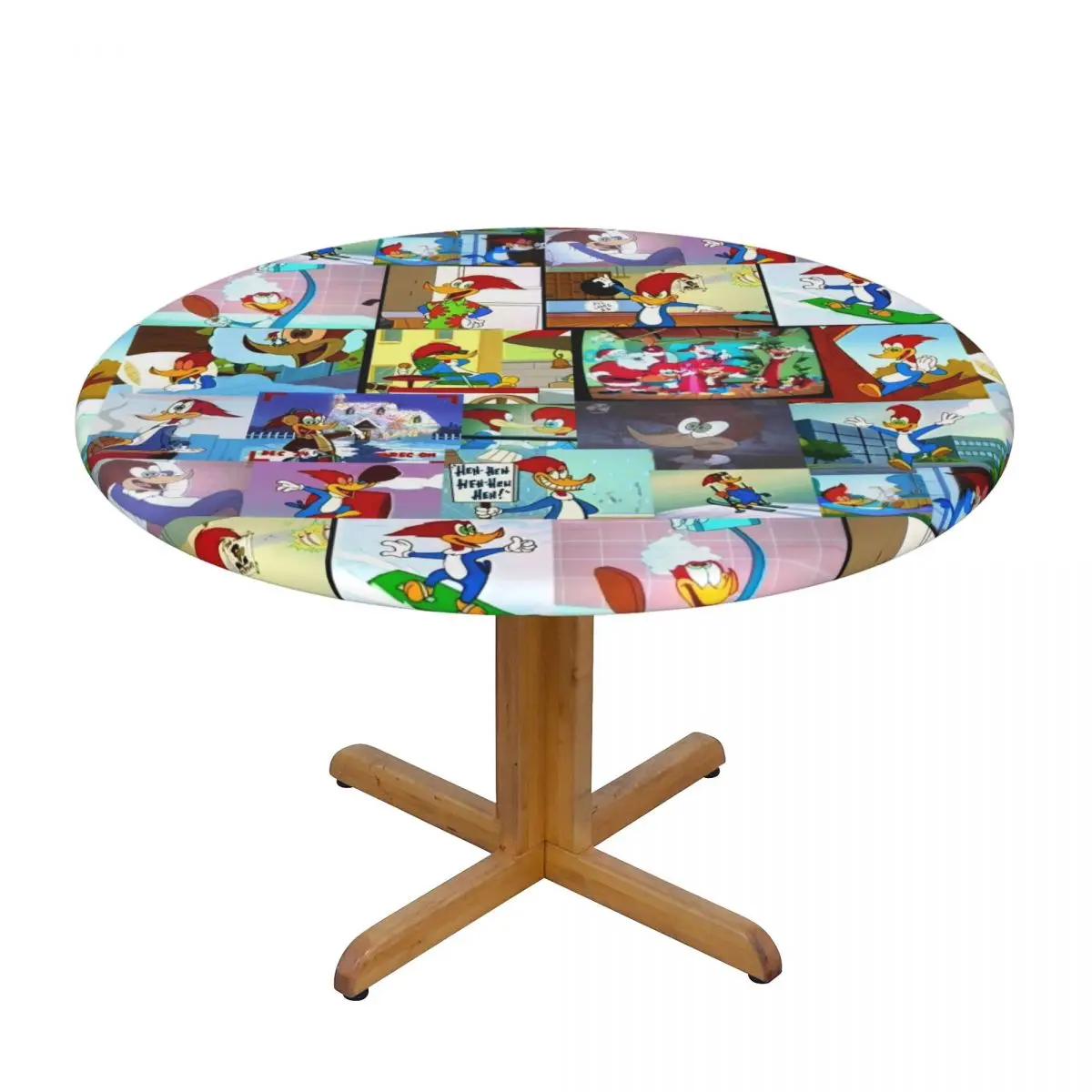 Пользовательская круглая Водонепроницаемая скатерть для стола с рисунками из