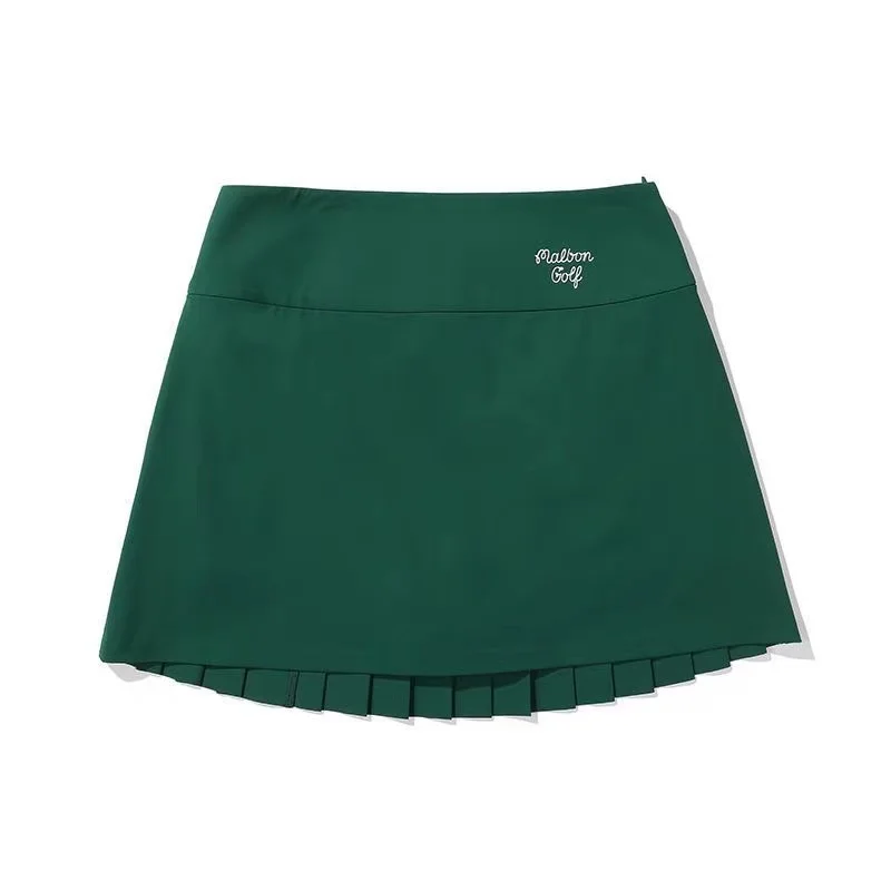 malbonDesigner Fashion New Golf Skirt Women's Autumn Winter High Waist Pleated Skirt Sports Fashion Golf Skirt