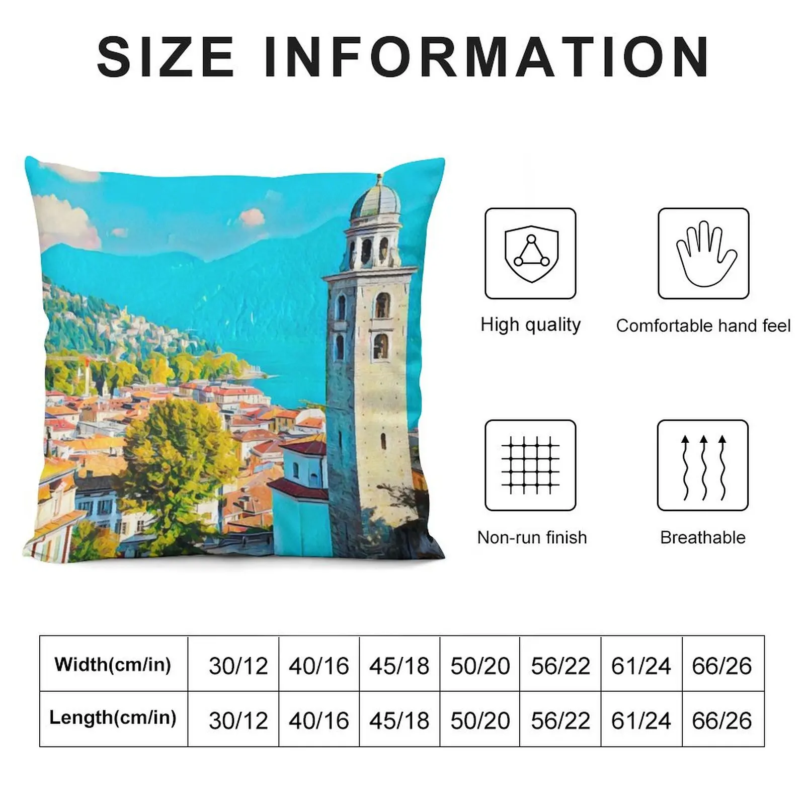 Люгано Швейцария детская подушка