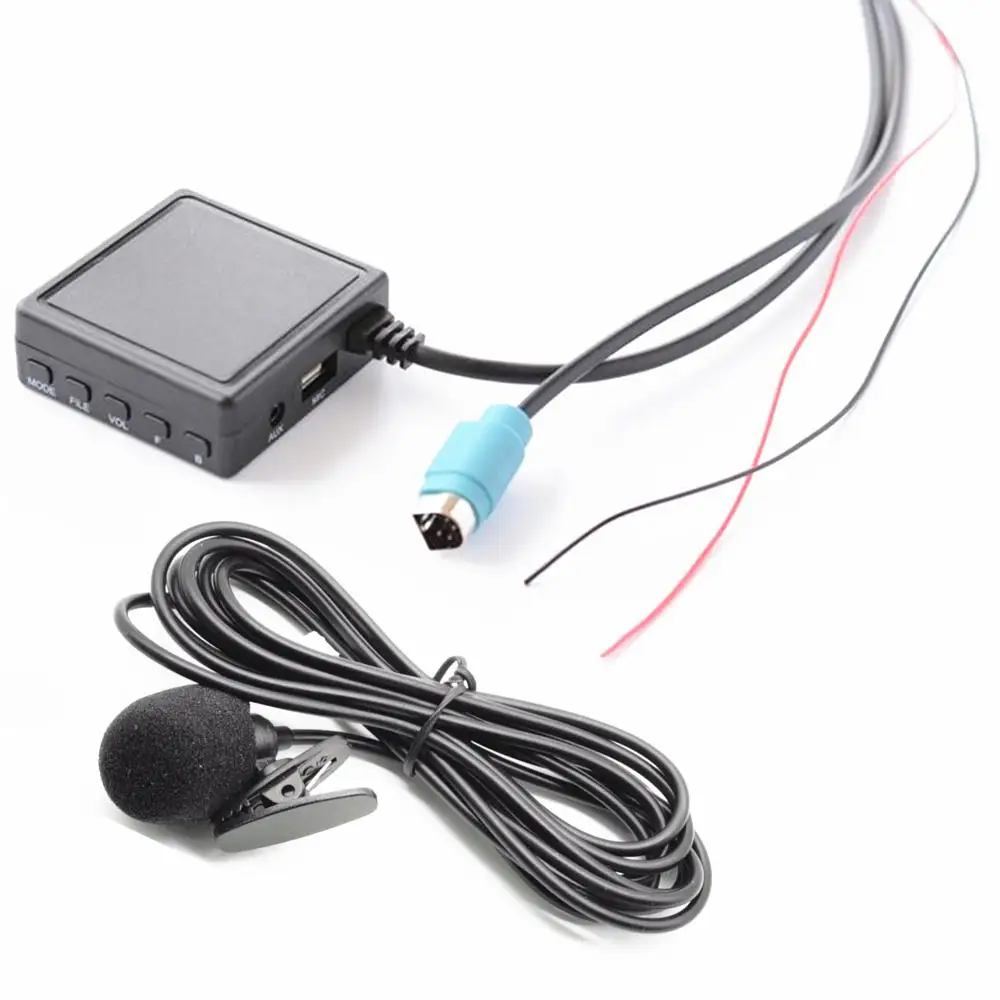 

Автомобильный радиоприемник Bluetooth 5,0 Micphone Handsfree, Беспроводная аудиосистема, USB проводка, стерео адаптер для альпийских искусств