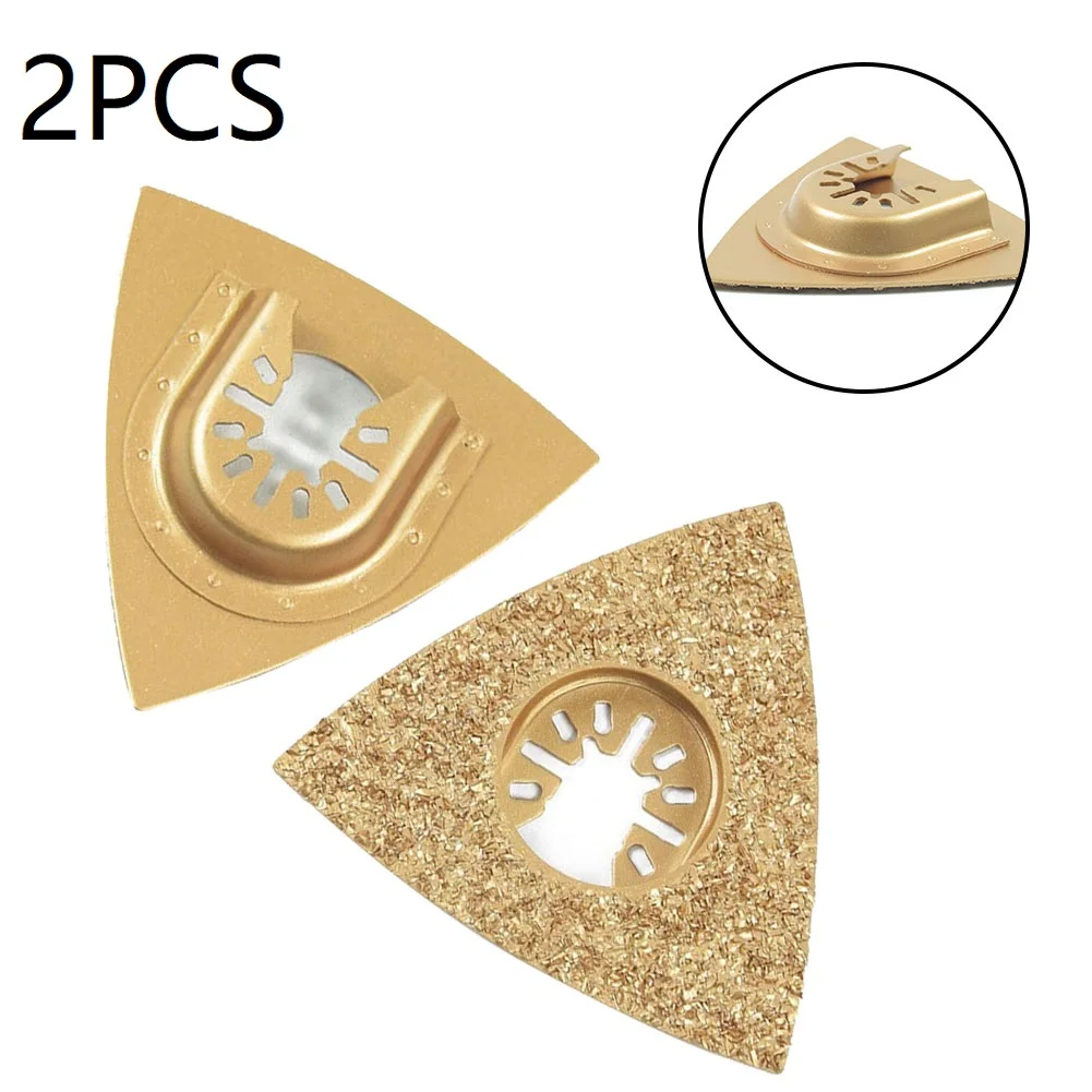 

Осциллирующий Мультитул, треугольник, карбид, стандартное извлечение зерна, для промышленной резки/гравировки, электроинструменты, 2 шт.