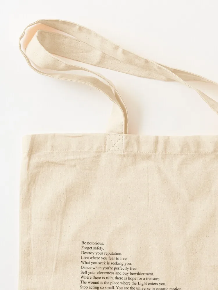 Сумка-тоут с цитатами Rumi женская сумка для покупок сумка-шоппер женские тканевые