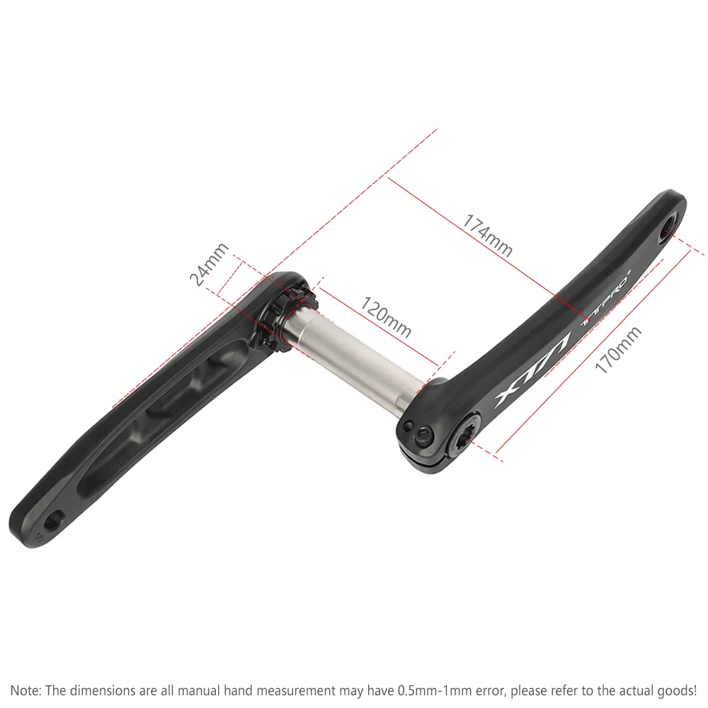TTPRO XTA FM3 MTB велосипедный шатун из алюминиевого сплава длина рычага 170 мм