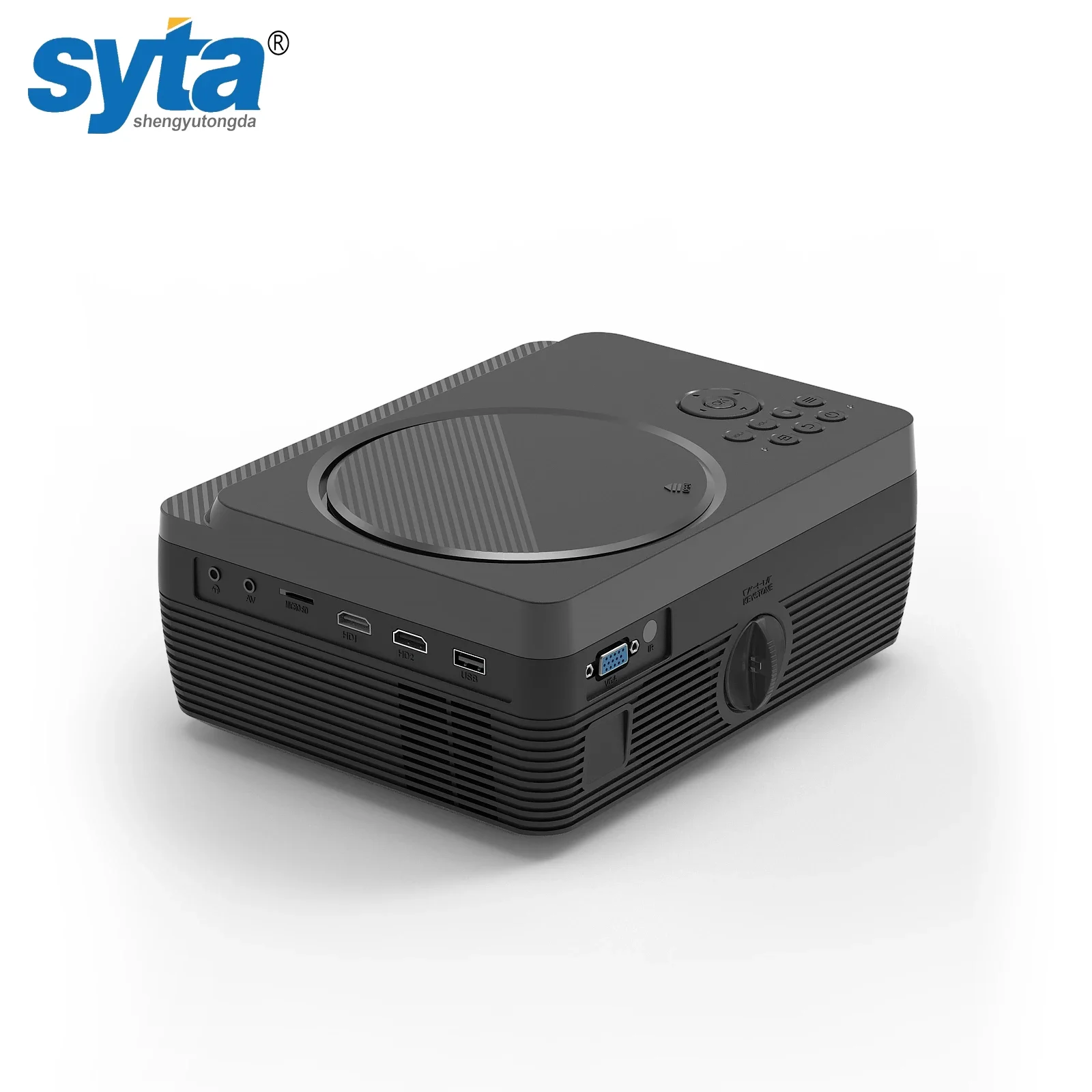 Фото SYTA 2024 Портативный домашний кинотеатр H96 MAX W11 DVD Смарт-проектор 260 ANSI люмен Android 9 ЖК-дисплей Smart Projector №5