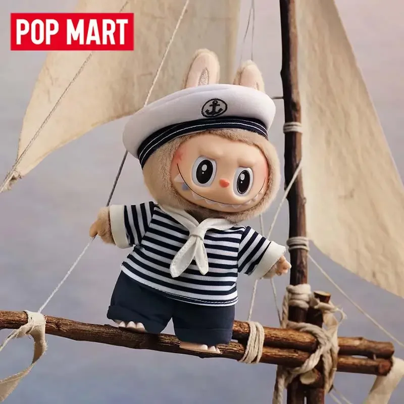 Фото POP MART LABUBU The Monsters Devliegende Series Sailor LABUBU Виниловая плюшевая фигурка-сюрприз в закрытой упаковке, коллекционная игрушка, кукла, милая аниме-фигурка №5