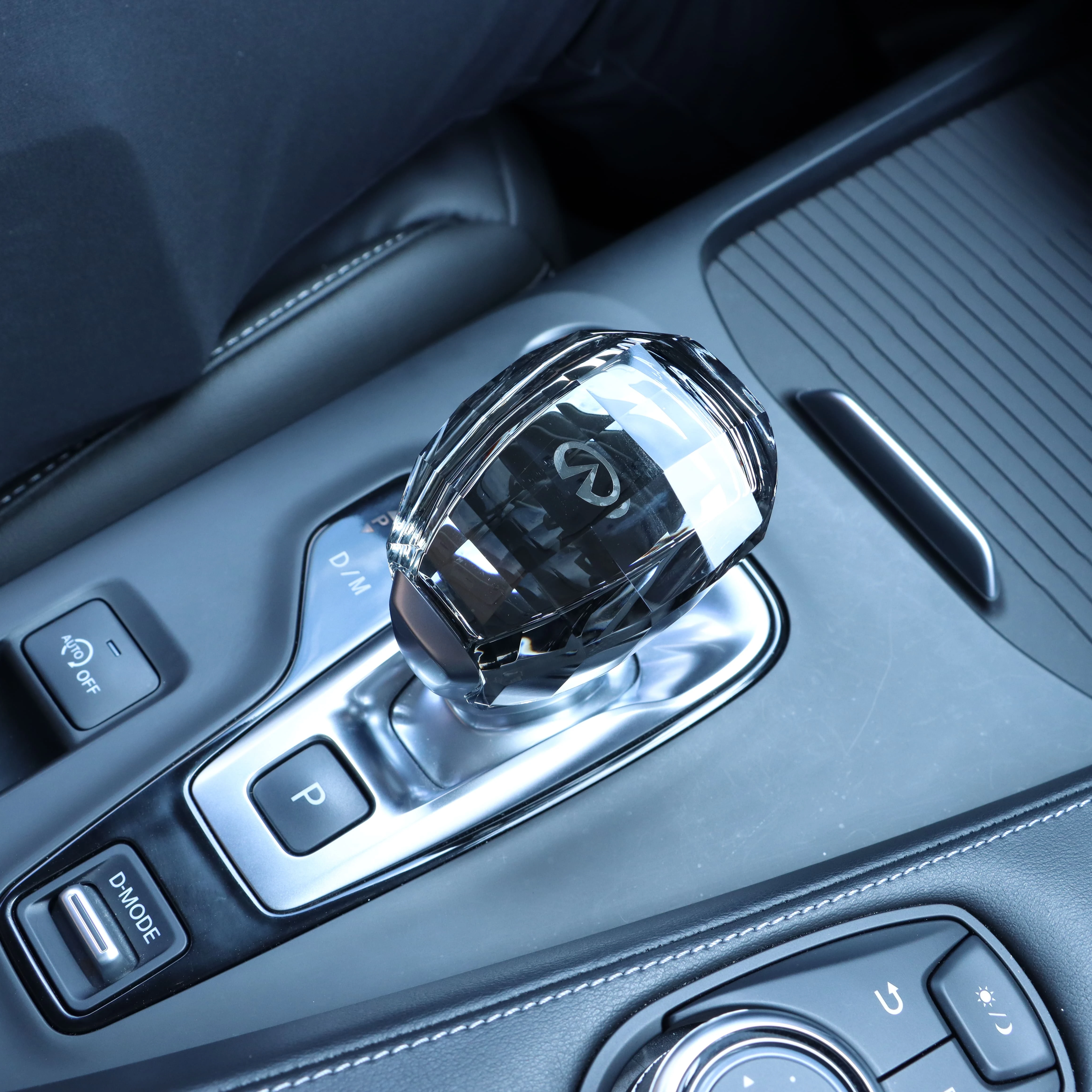 

Прозрачная ручка переключения передач, ручки, автомобильные аксессуары, автомобильные аксессуары, ручка переключения передач для INFINITI qx50 2018 ~ 2022