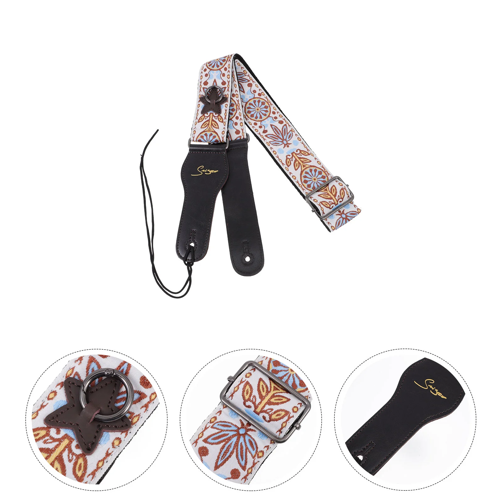 

1Pc Exquisite Universal Delicate Belt Shoulder Strap for Electric Guitar Guitar