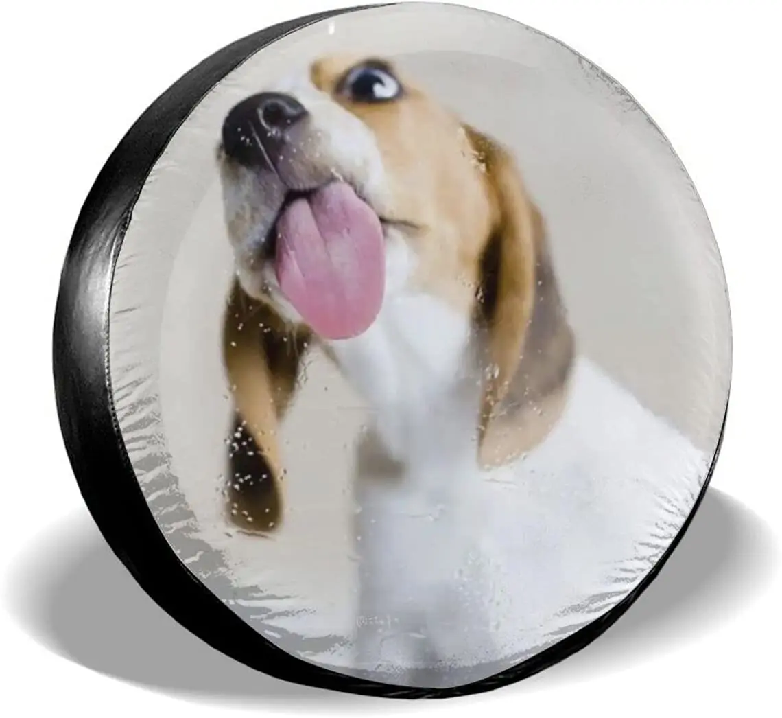 

Fall Decor Pet Dog Spare Tire Covers Cute Car Accessories for Women Rv Tire Covers for Trailers SUV Truck and Many Vehicle