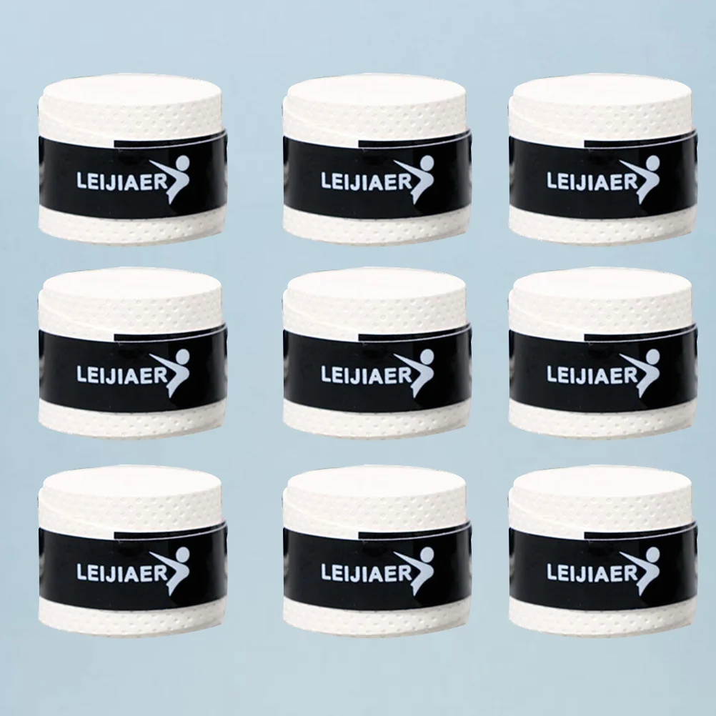 

10PCS Racket Grip Wrapping Bands Anti-Slip Tapes Sweat Absorbent Racket Strap for Fishing Pole Badminton