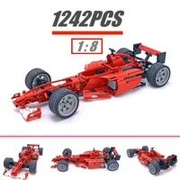 fit 8386 1242pcs technical racing car 18 formula racer car city model building kit blocks bricks toys diy kid gift birthday