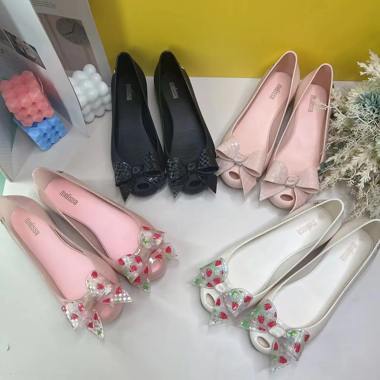 

Women's shoes new trend bow jelly shoes non-slip outside wear fish mouth shoes fashion sandals