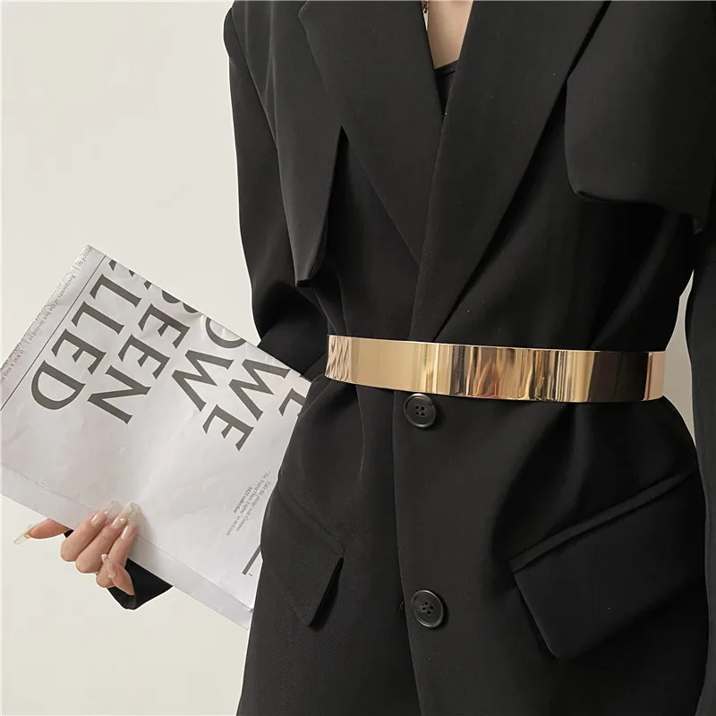 Европейский и американский металлический пояс женское декоративное платье со