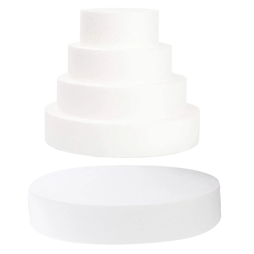 

5 Pcs Cake Embryo Model Prop Small Fake Bakery Dummy Wedding Set Decorations Ceremony Practicing Dummies Foams Props