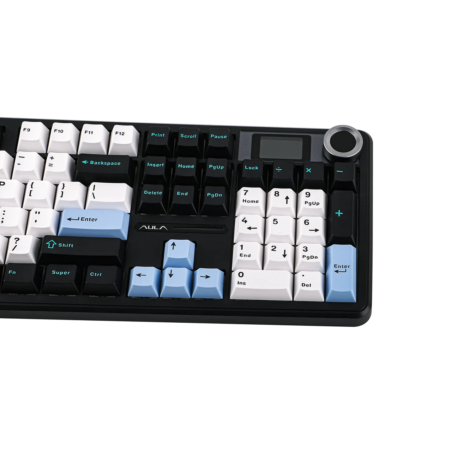 Фото EPOMAKER X AULA F108 PRO Полноразмерная 100% раскладка ANSI с возможностью горячей замены, проводная/2,4 ГГц/Bluetooth, беспроводная механическая клавиатура с RGB-подсветкой №5