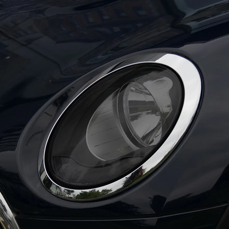 2 Pcs Car Headlight Protective Film Restoration Transparent Black TPU Sticker For MINI Clubman F54 JCW Cooper S Accessories