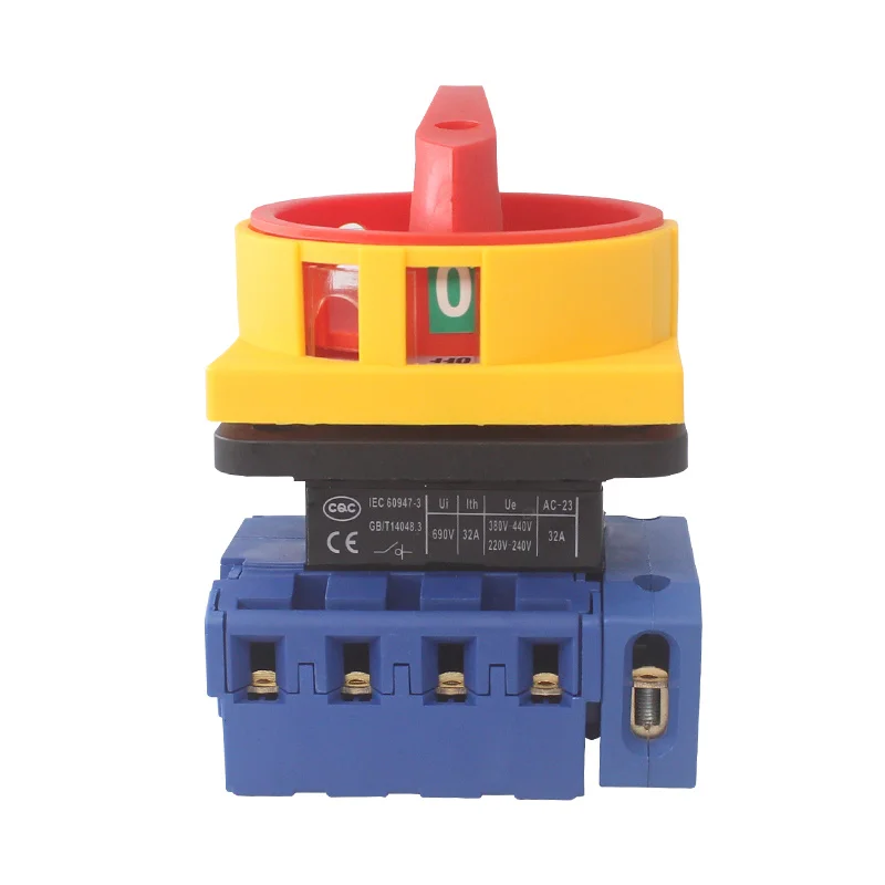 

LW30-32A / 5P Three-phase Five Wire Load Disconnect Switch Isolation Power Cut-off Universal Transfer Silver Contact