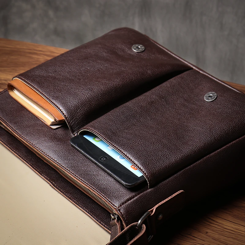 Мужская сумка-мессенджер ROOG из натуральной кожи