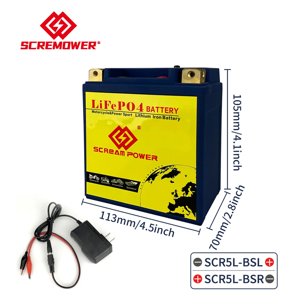 Scr5L-BS литиевая батарея для мотоцикла 3AH CCA 180A LiFePO4 стартовая двигателя ATV UTV Jet Ski Quad