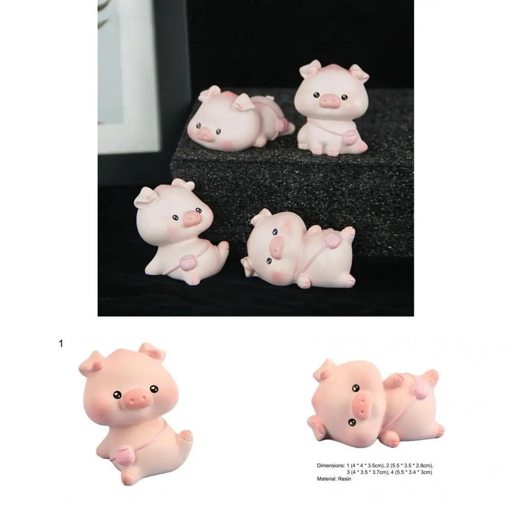 

Lightweight Cute Car Center Console Miniature Pig Resin Pig Decoration Adorable Party Supplies
