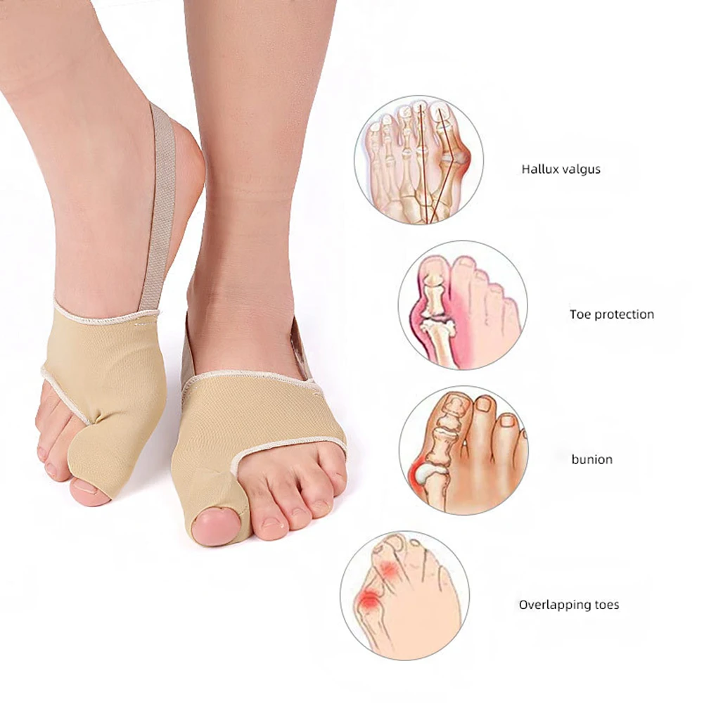 Bunion Corrector Gel Pad Stretcher Nylon Hallux Valgus Protector Guard Toe Separator Orthopedic Straightener Foot Care Tool