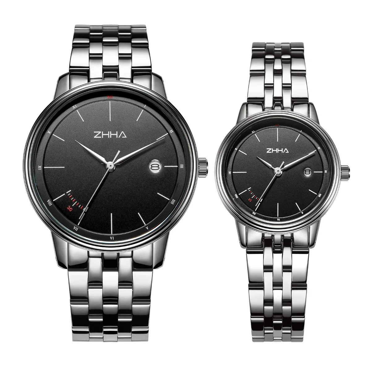 Zhihao couple's watch French simple women's watch steel band watch light luxury small original watch Japanese movement watch