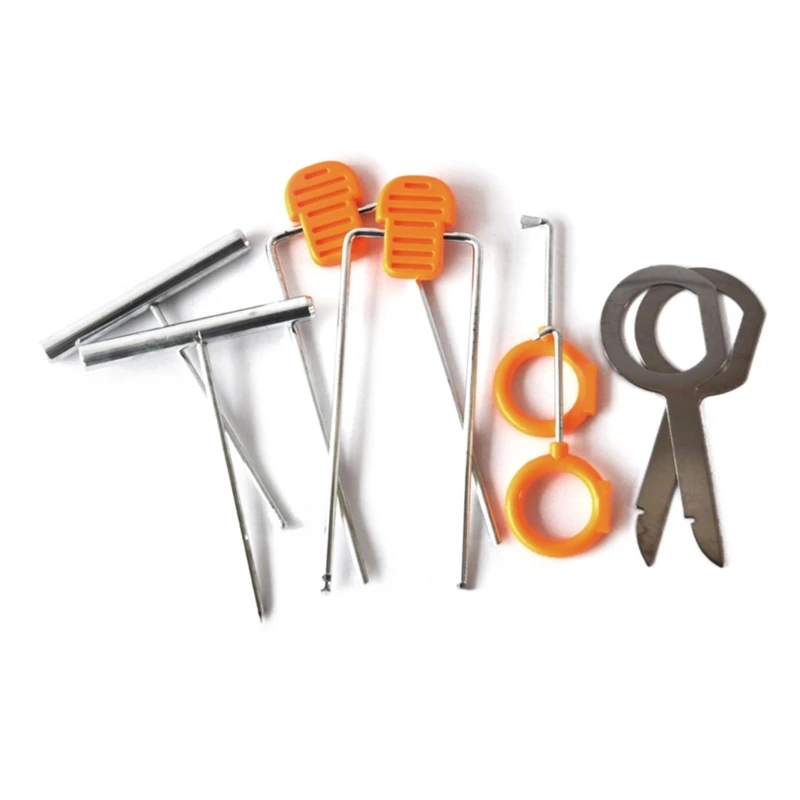 

32GB 12x Auto Trim Removal Tool Kit Car Panel Door Dashboard Fastener Remover Pry Set