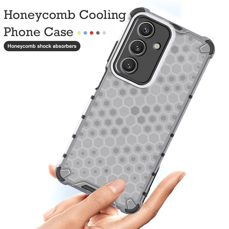 Чехол для телефона Samsung Galaxy A55 5G чехол с Сотами охлаждения A35 A25 A15 A05 A05s A54 A34 A24 A14 4G A04