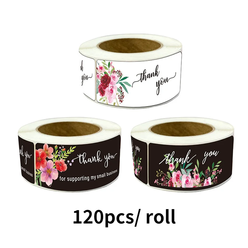 

120 шт., герметичные наклейки для конвертов, подарочных пакетов, цветов