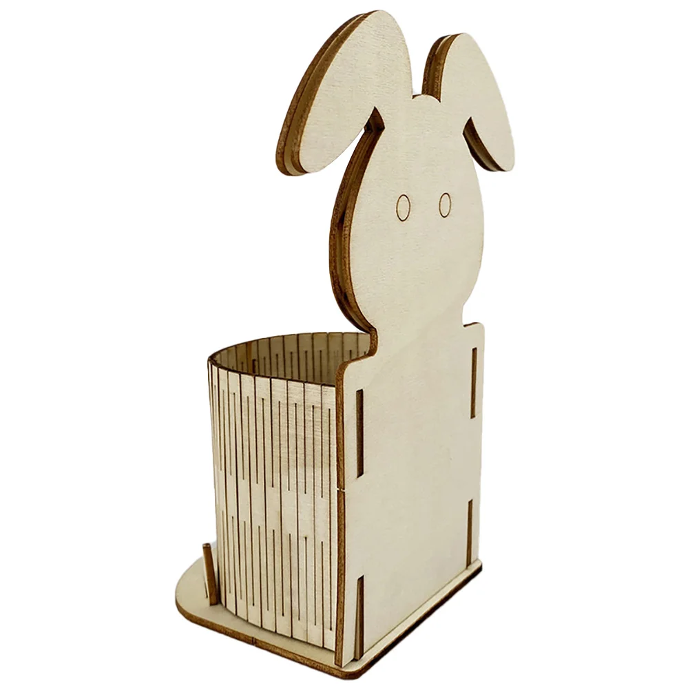 

Pen Holder Stationery Colorful DIY Design Case Multifunctional Large Capacity Container Wooden Desk Portable