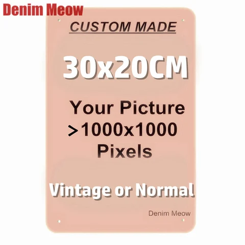 Lata de lata de metal personalizada decoração de casa retro decoração de arte de parede de parede de ferro placas de texto personalizadas placas de rua 20x30cm/15x30cm/30x30cm