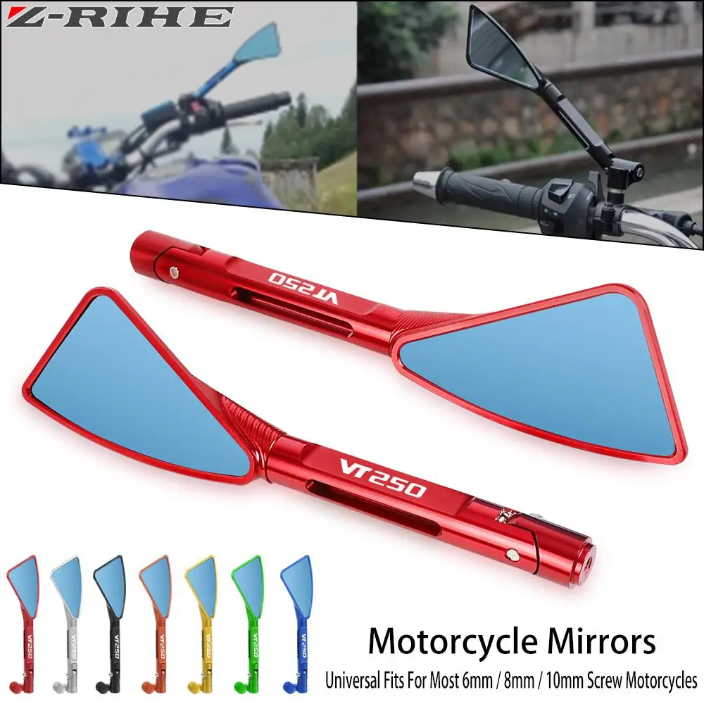 

Motorcycle Rearview Side Mirrors 8mm 10mm For HONDA VT 250 VT250 SPADA MC20 VT600 VT 600 C CD2 VT750 S VT750RS AERO SPIRIT CDACE