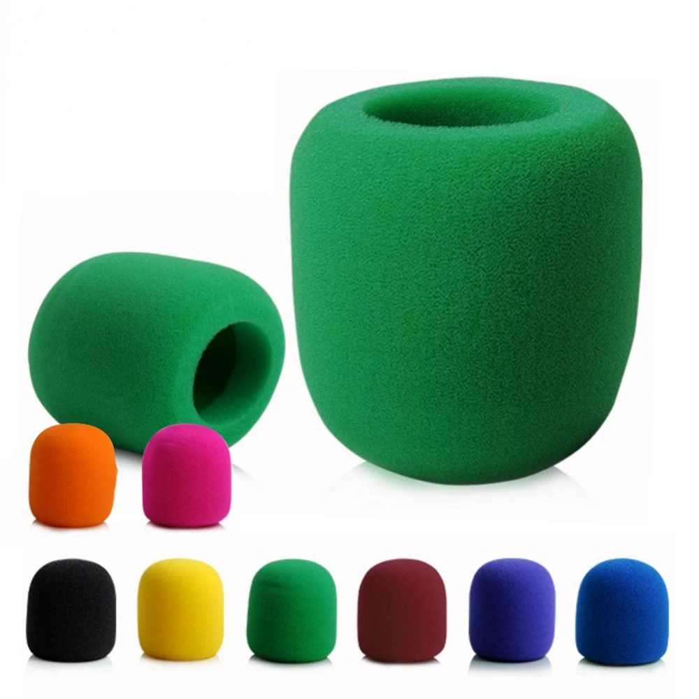

8 Pieces 8 Colours Windshield Mic Windscreen Protector Handheld Microphone Sponge Foam Covers Windscreen Foam For Karaoke DJ