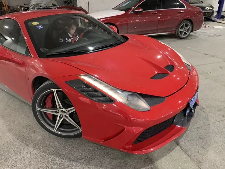 Для 2011-2014 Ferrari 458 с модернизированным покрытием из углеродного волокна SP