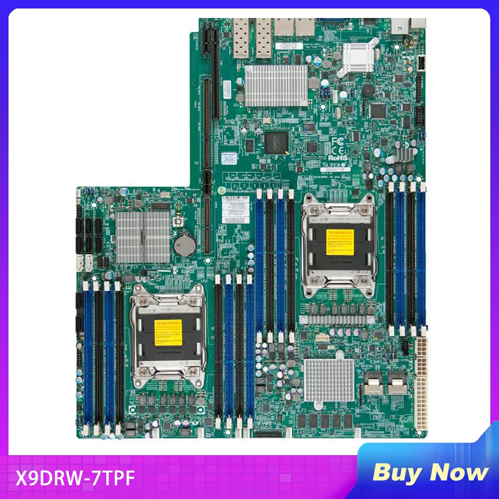 

X9DRW-7TPF For Supermicro Server Motherboard Xeon Processor E5-2600 V1 V2 Family 16x DIMM SATA3 SAS2 LGA2011 DDR3